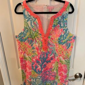 Lovers Coral Size 16 Shift Dress Lilly Pulitzer